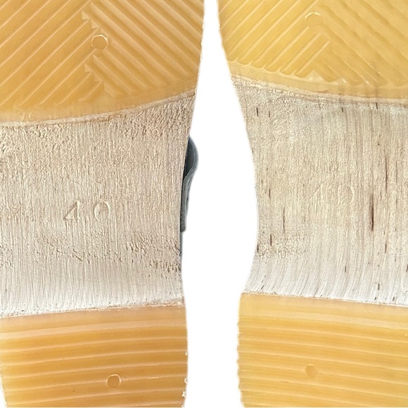 Moheda Swedish Sweden Linnea White Floral Leather Clogs Mules Womens New 40 - Picture 10 of 14